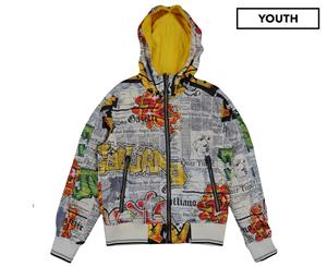 John Galliano Kids Boys' Graffiti Hooded Jacket - White/Multi