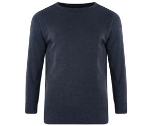 Kam Jeanswear Mens Long Sleeve Thermal T-Shirt (Charcoal) - KJ199