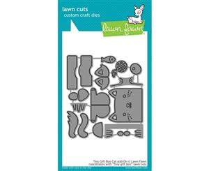 Lawn Fawn Cuts Tiny Gift Box Cat Add-On Dies LF1976