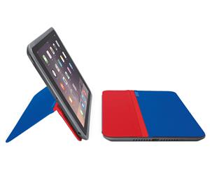 Logitech Protective Case w/ AnyAngle Stand For iPad Mini - Blue/Red