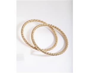 Lovisa Gold Rope Bangle Pack