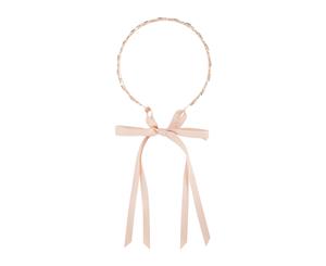 Lovisa Rose Gold Diamante Leaf Tie Headband