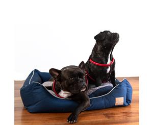 Luxury Dog Bed Classic Navy Blue