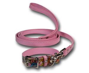 Marvel Heroines Pink Dog Collar/Leash