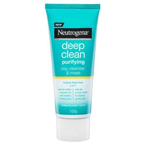 Neutrogena Deep Clean Purifying Clay Cleanser & Mask 100g