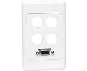 P5985 DYNALINK VGA With 4 Gang Wall Plate Flexible Connection VGA WITH 4 GANG WALL PLATE