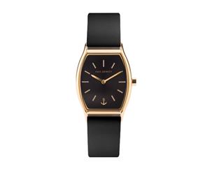 Paul Hewitt Modern Edge Gold Case Black Sunray Dial Black Leather Strap