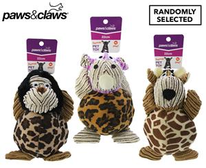 Paws & Claws Fat Belly Plush Animal Pet Toy - Randomly Selected