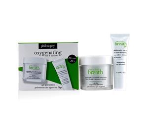 Philosophy Take A Deep Breath Oxygenating Face & Eye Duo Face Gel Cream 60ml + Eye Gel Cream 15ml 2pcs