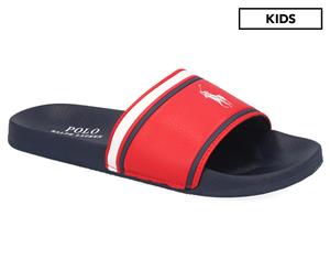 Polo Ralph Lauren Boys' Quilton Slide - Red/Navy/White