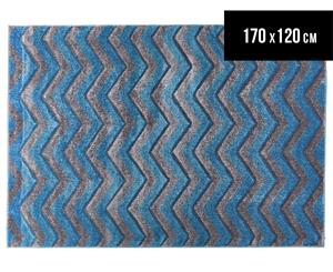 Rug Culture 170x120cm Chevron Rug - Blue