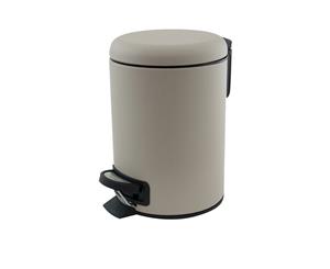 Salt & Pepper Suds Pedal Push Bin 3L Latte