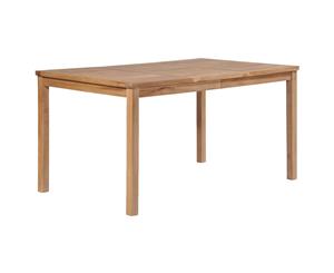 Solid Teak Outdoor Dining Table Wood Natural Kitchen Patio Furniture