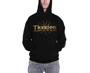 Therion Hoodie Secret Of The Ruins Band Logo Official Mens Pullover - Black