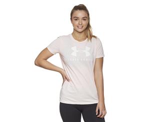 Under Armour Women's Graphic Sportstyle Classic Crew Tee / T-Shirt / Tshirt - Apex Pink