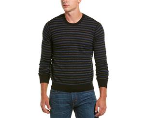 Vince Striped Crew Neck Wool Pullover