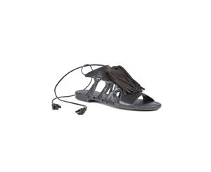 Womens Capture Alex Sandal Flat Black