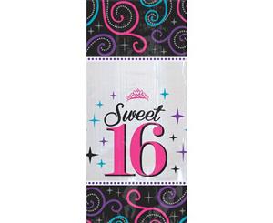 Amscan Sweet 16 Celebration 20 Plastic Bags With Twist Ties (Multicoloured) - SG14822