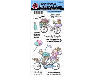 Art Impressions - Work and Play Clear Stamps - Enjoy The Ride