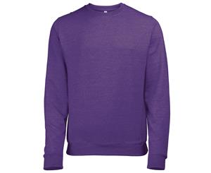 Awdis Mens Heather Lightweight Crew Neck Sweatshirt (Purple Heather) - RW173