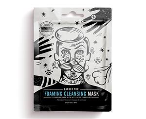 BarberPro Foaming Cleansing Face Mask with Activated Charcoal (1 x 20g)