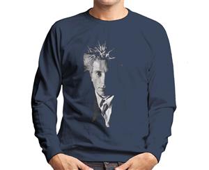 Black And White John Lydon Johnny Rotten Of Public Image Ltd Men's Sweatshirt - Navy Blue