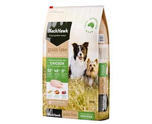 Black Hawk Dog Food Grain Free Chicken 15kg Animal Pet Australian Made Premium