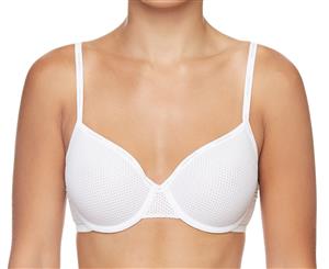 Calvin Klein Women's Sheer Marquisette T-Shirt Demi Bra - White