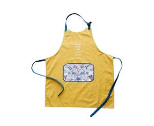 Cotton Chef Apron with Pocket for Women - Yellow