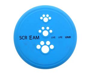 Dog Toy Scream Silicone Pet Flyer Loud Blue 23cm Toy Dog Puppy Pet Training Play