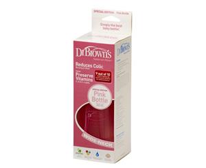 Dr Brown's Natural Flow Wide Neck Pink 240ml