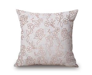 Flowers on Cotton&linen Pillow Cover 80734