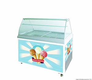 Gelatissimo Gelato Display Thermaster - Silver