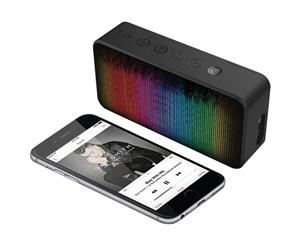 Iluv Led Lights Bluetooth Wireless Speaker Party/Aux/Mic for Samsung/iPhone BLK