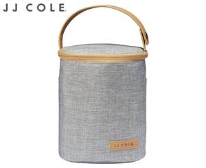 JJ Cole Baby Bottle Cooler Bag - Grey Heather/Tan