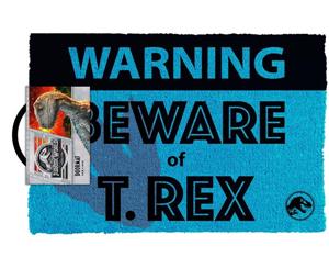 Jurassic World Beware TRex Doormat Homeware