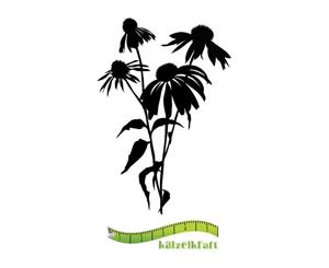 Katzelkraft - Rubber stamp - Coneflowers