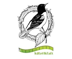 Katzelkraft Unmounted Rubber Stamp - Oiseau cercle