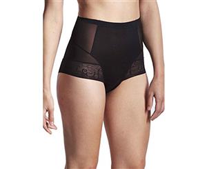 LaSculpte Women's Shapewear Tummy Control Everyday Jacquard Mesh Shaping Brief - Black