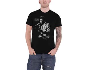 Muddy Waters T Shirt Muddy Live On Stage Official Mens - Black