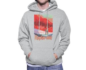 NASA Kelper 186f Interplanetary Travel Poster Men's Hooded Sweatshirt - Heather Grey