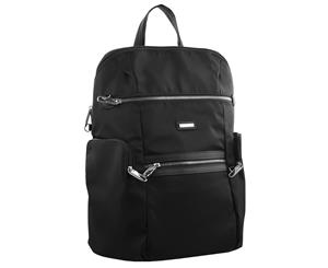 Pierre Cardin Nylon Slash-Proof Backpack (PC2891) - Black