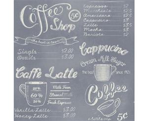 Rasch Selection Relief Coffee Shop Wallpaper Grey (614930)