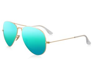 Ray-Ban Aviator Flash RB3025-112/19 Sunglasses - Gold/Green