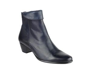 Riva Armadillo Ankle Boot Ladies Boots / Womens Boots (Navy) - FS1411