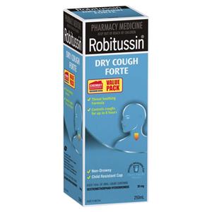 Robitussin Dry Cough Forte 250ml Exclusive Size