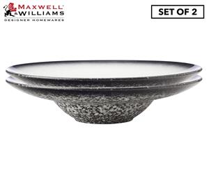 Set of 2 Maxwell & Williams 28cm Caviar Show Plate - Granite