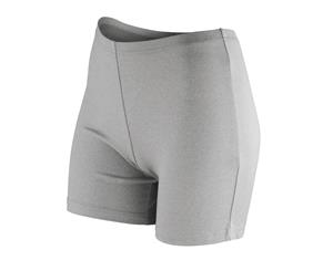 Spiro Womens/Ladies Softex Stretch Sports Shorts (Cloudy Grey) - RW5172