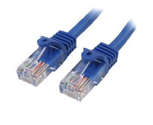 StarTech 10m Blue Cat5e Ethernet Patch Cable - Snagless