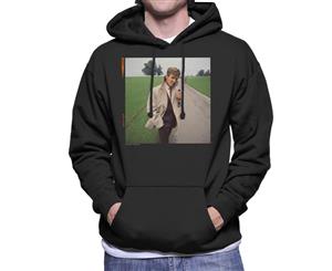 TV Times Roger Moore Park Stroll 1968 Men's Hooded Sweatshirt - Black